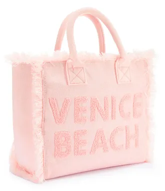 Venice Beach Shopper VENICE BEACH Henkeltasche, Damen, Gr. B/H/T: 35cm x 32cm x 14cm, rosa, Textil, unifarben, Taschen Shopper, Handtasche, Schultertasche, grosse 