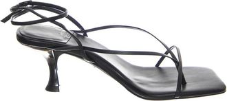 Jeffrey Campbell Sandalen met hoge hak - Dames - Sandalen met hakken - Zwart - 41 EU - Leer - Schoenen