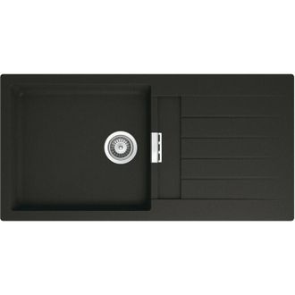 Roca Fregadero Reversible De 1 Cubeta De Quarzex Oslo - Roca Color: Negro - Medidas: 1000x500x200 Mm