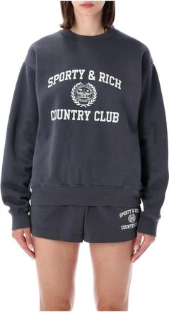 Sporty & Rich Donna, Felpe, Grigio, M, new