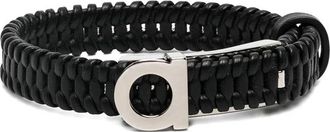 Ferragamo Gancini Bracelet - male - Ferragamo - Bracelets - Black - ONE SIZE - Accessories