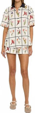 Kivari Juanita Relaxed Shirt In Ivory