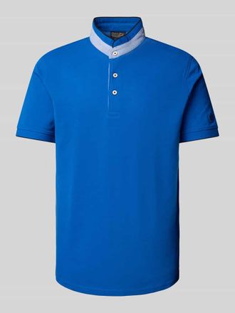 Christian Berg Regular Fit Poloshirt mit Stehkragen in Royal, Gr&ouml;&szlig;e S