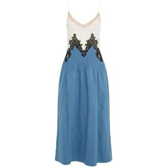 Gabriela Hearst Dames, Jurken, Blauw, Maat: S