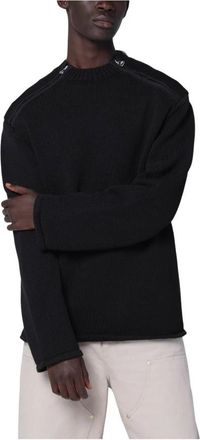 OAMC Oamc Sweaters Zwart - Heren - Ronde hals truien - Zwart - S - Katoen - Truien & Vesten