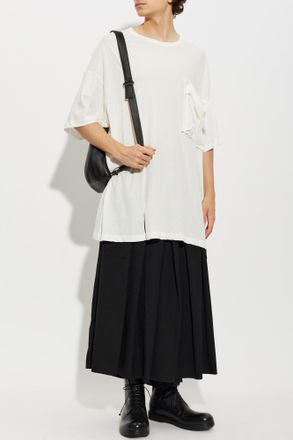 Yohji Yamamoto T-shirt With Pocket, Mens, White