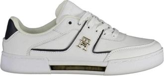 Tommy Hilfiger Polyester Sneaker - Dames - Sneakers - Wit - 41 EU - Polyester - Schoenen