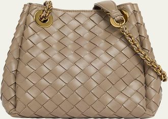 Bottega Veneta Small Parachute Leather Shoulder Bag