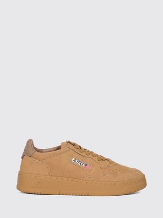 Autry Medalist Low Trainers in Smooth Calfskin with Contrast Details