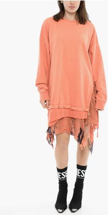 Diesel Asymmetric Fleece Dress D-ROLLY size L