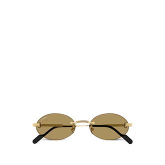 Cartier Sunglasses, unisex, Yellow, Size: 53 MM Ct0615S Sunglasses