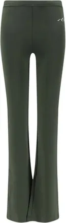 Balenciaga Broeken, Dames, Groen, S, Polyester, Techwear Flared Leggings