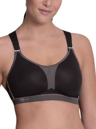 Anita Dynamix Star Maximum Support Sport Bra In Black/anthracite