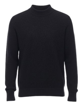 ATOMOFACTORY Black Brushed Crewneck Sweater