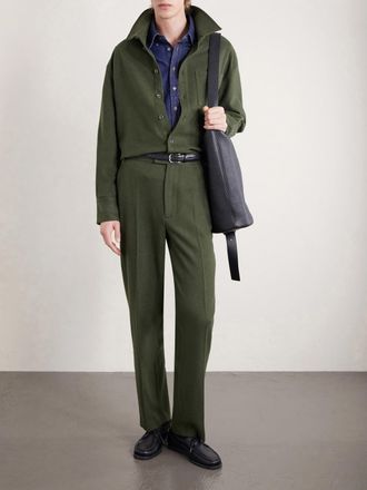 The Elder Statesman Wool, Silk and Cashmere-Blend Overshirt