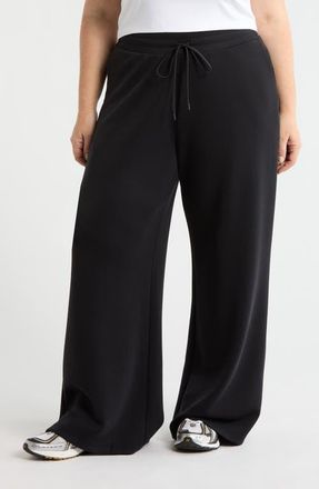 Zella Ultra Soft Wide Leg Pants in Black at Nordstrom, Size 2X