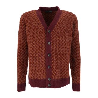 FILIPPO DE LAURENTIIS Cardigan Bott. Ml - Knitwear - Hombre - Marr&oacute;n - XL