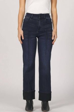 Dear John Denim Holly Straight Leg Cuffed Jeans In Callaway