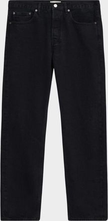 Frame Denim Mens Straight-Fit Black Denim Jeans