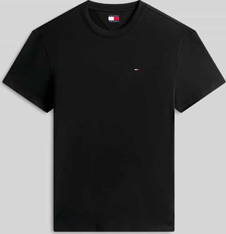 Tommy Jeans Regular Fit T-Shirt aus reiner Baumwolle in Black, Gr&ouml;&szlig;e XXL