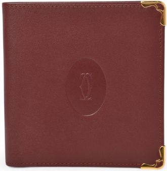 Cartier Bordeaux Leather Wallet (Bi-Fold) (Pre-Owned)