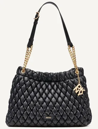DKNY Raya Shoulder Bag in Black/gold at Nordstrom