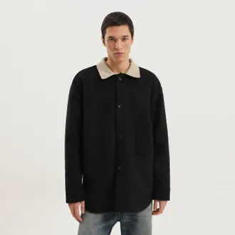 1989 STUDIO Shirt-jacket in blue wool