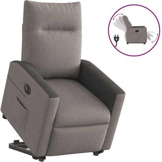 vidaXL Vidaxl - Sill&oacute;n El&eacute;ctrico Reclinable Elevable De Tela Gris Taupe