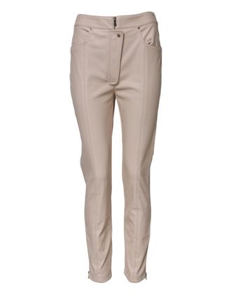 Elisabetta Franchi High Waist Tape Womens Pants