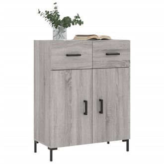 Berkfield Home Sideboard Grey Sonoma 69.5x34x90 cm Engineered Wood