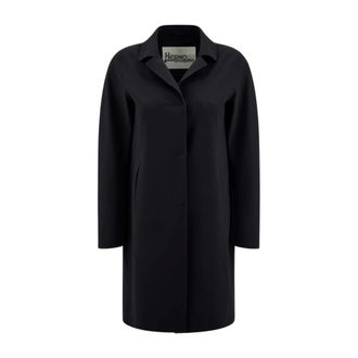 Herno Dames, Mantels, Zwart, Maat: XL Gabardine