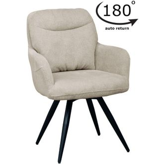 OEM Silla Giratoria Wito Tapizada En Tela Beige