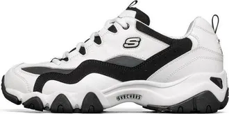 Skechers D lites 2.0 Running Shoes White/Black/Grey 666157-WBMT