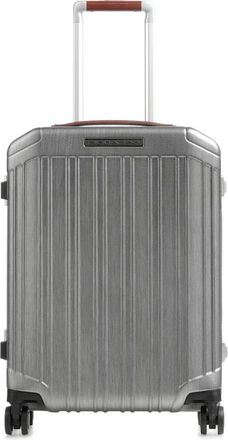 Piquadro Ultra Slim 4-Wiel Cabin Trolley Bagage - unisex - Handbagage koffer - Grijs - ONE Size - Leer - Koffers