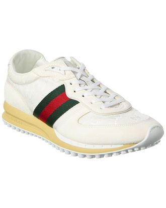 Gucci Re-Motion Gg Canvas & Suede Sneaker
