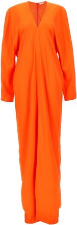 Ferragamo Satijnen maxi-jurk - Rood