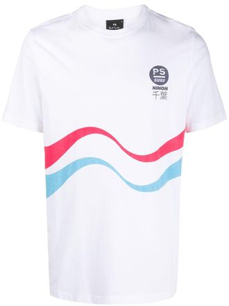 Paul Smith graphic-print organic cotton T-shirt - men - Organic Cotton - S - White