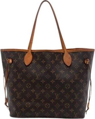 Louis Vuitton Pre-owned Tote Bags, female, Brown, Size: ONE SIZE Pre-owned Neverfull MM