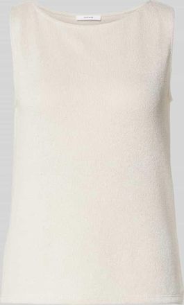 OPUS Stricktop mit Rundhalsausschnitt Modell Ilonki in Taupe, Gr&ouml;&szlig;e 42