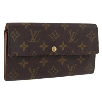 Louis Vuitton Pre-owned Wallets, female, Brown, Size: ONE SIZE Pre-owned Porte Monnaie Credit Wallet