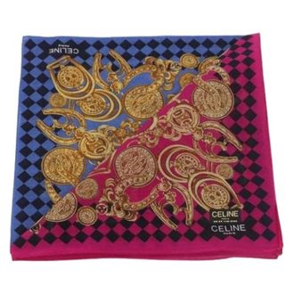 Celine Pre-owned Scarves, female, Multicolor, Size: ONE SIZE Pre-owned Handkerchief