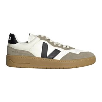 Veja V-90 Leather - Heren - Schoenen - Wit - Maat: 41 EU Leer