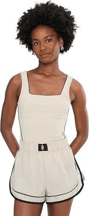 Free People Movement Varsity Blues Runsie Womens Shorts Mineral Bath Combo : MD (Womens 8-10), Elastane/Nylon