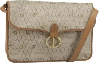 Dior Pre-owned Vintage Schoudertas - Dames - Vintage Schoudertas - Beige - ONE Size - Leer - Vintage