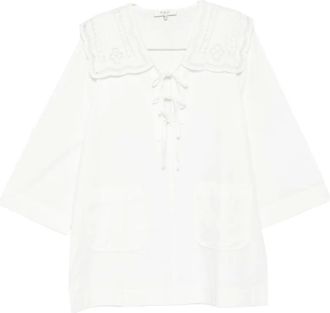 Sea New York Abito con colletto in pizzo - Bianco