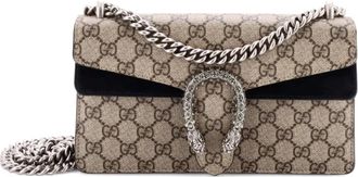 Gucci Dionysus Bag GG Coated Canvas with Crystal Embellished Metal Small shoulder bag - Bruin
