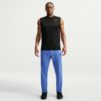 Nike Mens Nike Therma Therma-FIT Open Hem Fitness Pants in Blue | DQ4856-411