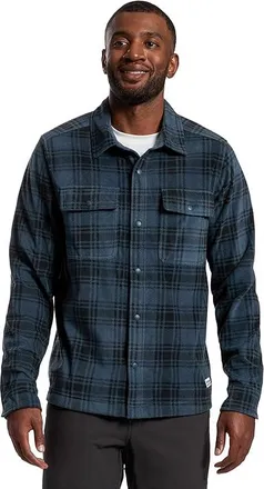 Marmot Felton Fleece Long Sleeve Shirt Mens Coat Thunderhead Plaid : 2XL, Polyester
