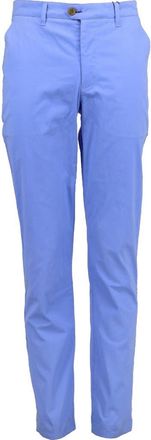 Lords of Harlech Jack Flat Front Stretch Sateen Pant in Blue at Nordstrom, Size 33 X 34
