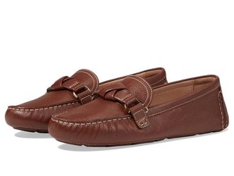 Cole Haan Emmie Knot Drivers Womens Flat Shoes Dark Cuoio Leather : 6.5 B - Medium